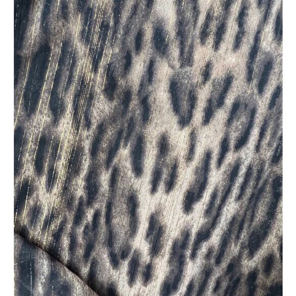 Michael Kors sheer animal print, button down, blouse, women's size XL - Picture 8 of 8